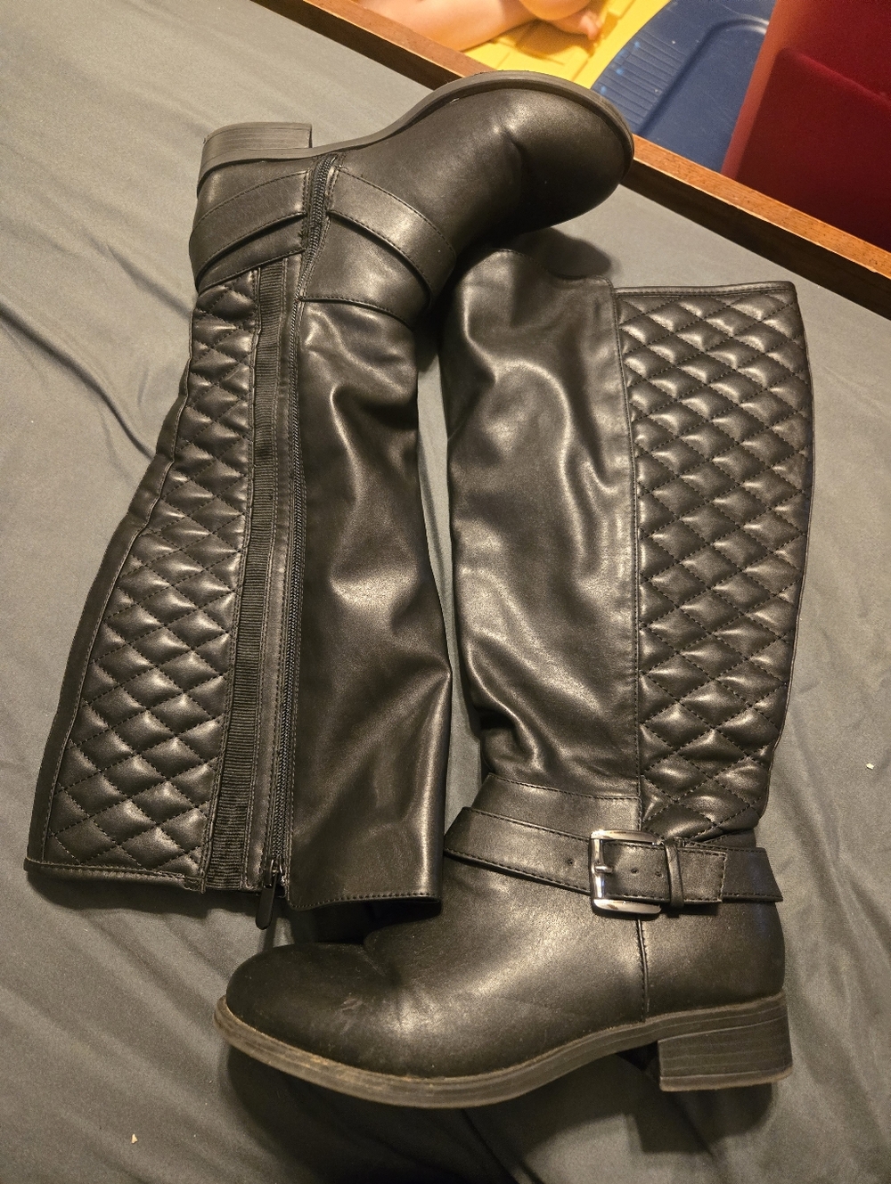 torrid Black Quilted Over-the-Knee Riding Boots